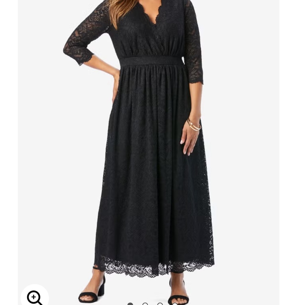 Jessica London Stretch Lace Maxi Dress NWOT